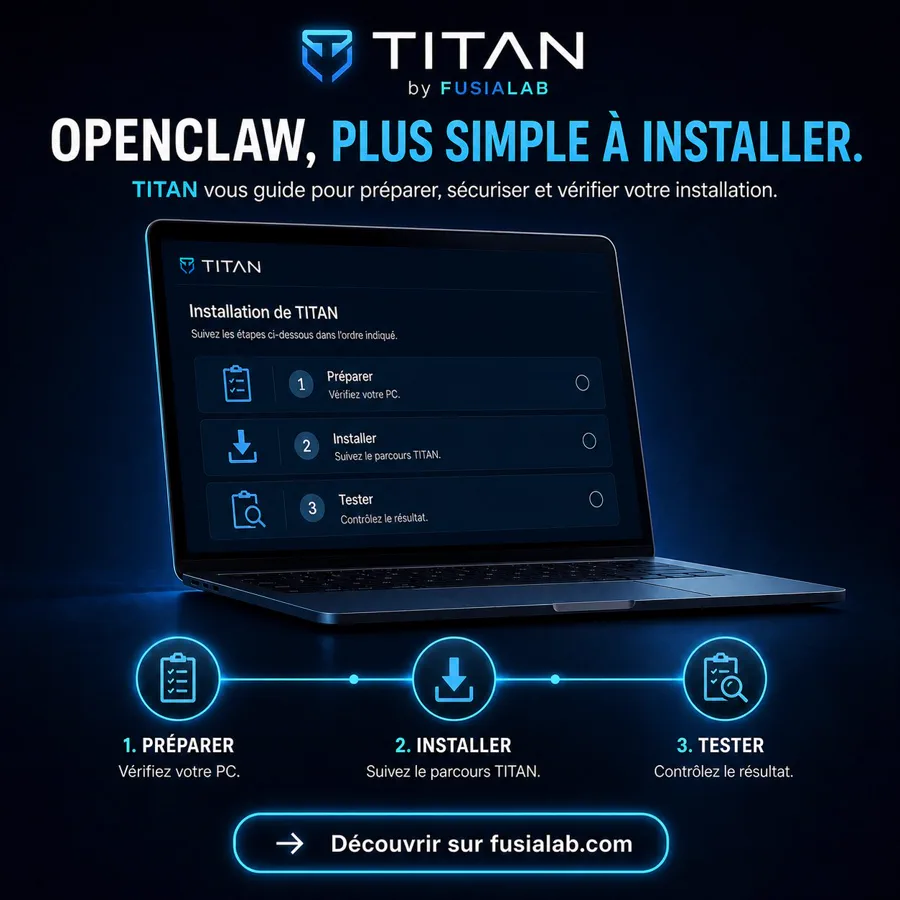 TITAN automatique installe OpenClaw et ses outils essentiels